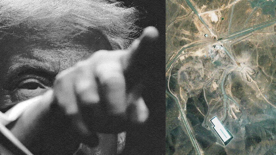 Donald Trump; an Iranian nuclear site