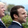 President Trump and French President Emmanuel Macron attend the G7 Summit in Sicily, Italy on May 26, 2017.