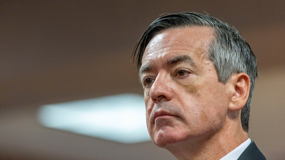 Kenneth Chesebro accepts a plea deal at the Fulton County courthouse, in Atlanta, Georgia, on October 20, 2023.