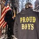 An image of a man wearing a Proud Boys hoodie