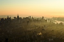 A view of the Manhattan skyline
