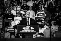 Trump at a lectern
