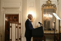 Biden at a podium