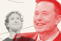 Photo illustration of Mark Zuckerberg and Elon Musk