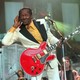 Chuck Berry performs at the Concert for the Hall of Fame in Cleveland in 1995.