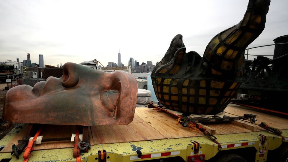 Statue of Liberty dismantled