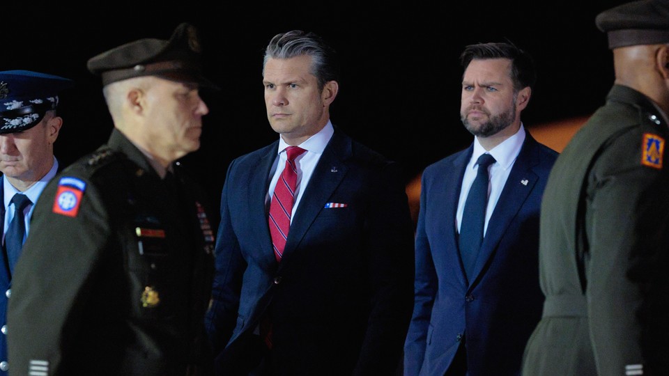 a photo of Pete Hegseth and JD Vance