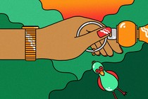 illustration of a hand unlocking a door knob