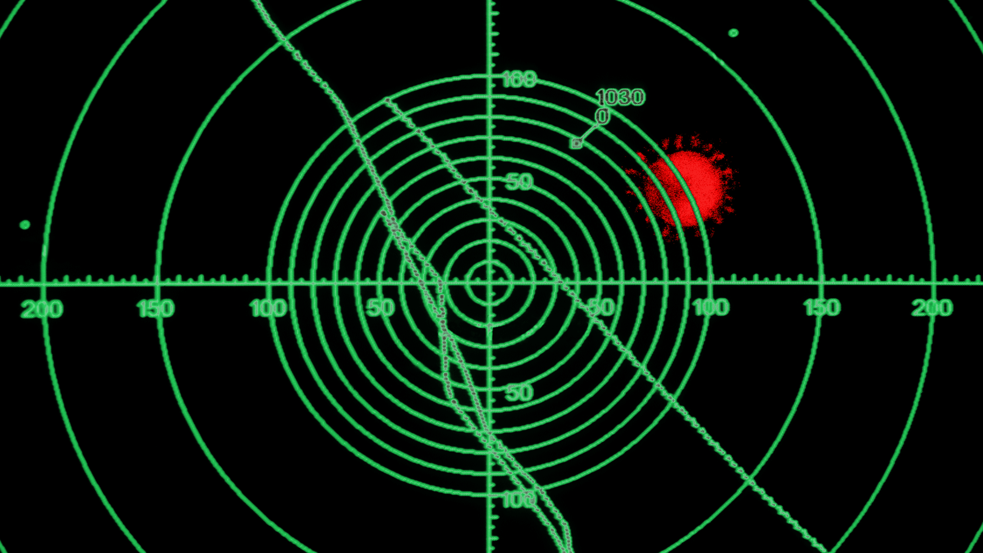 illustration of radar and coronavirus blip