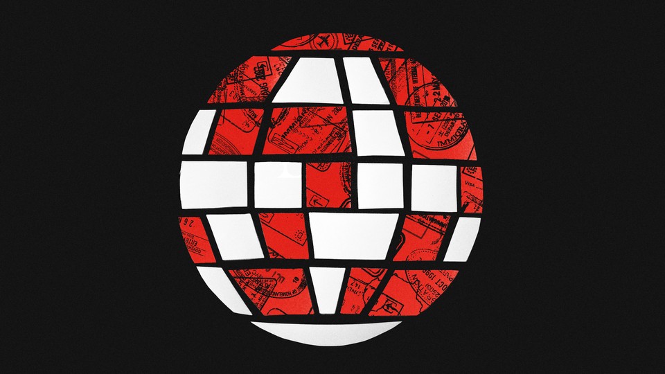 illustration of the globe with some areas marked in red