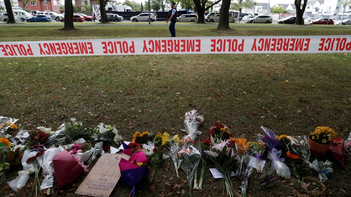 A memorial for the victims of the mosque attacks