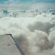 View of sky from airplane window