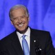 Joe Biden smiling at the 2008 Democratic Convention