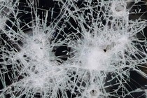 A broken window