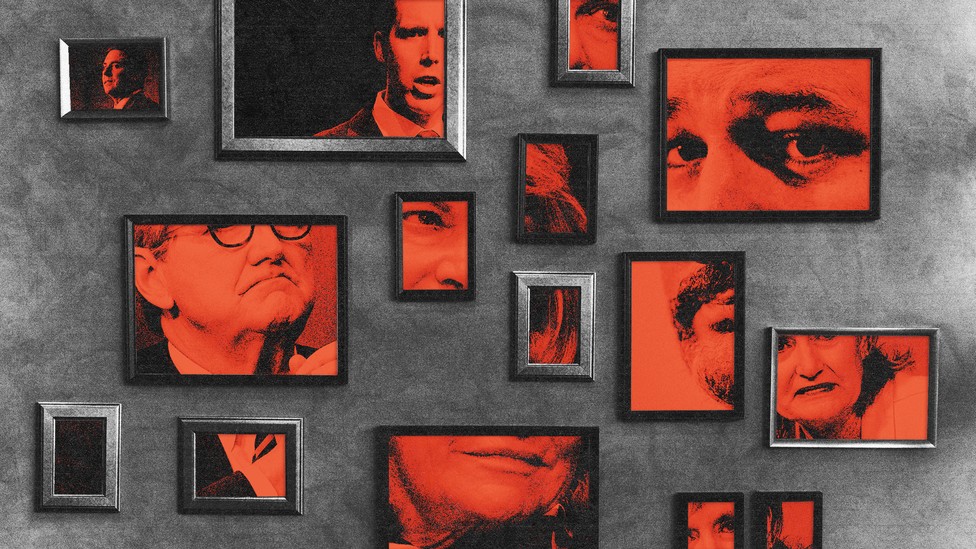 Images of members of Congress who objected to the election results and acquitted Trump