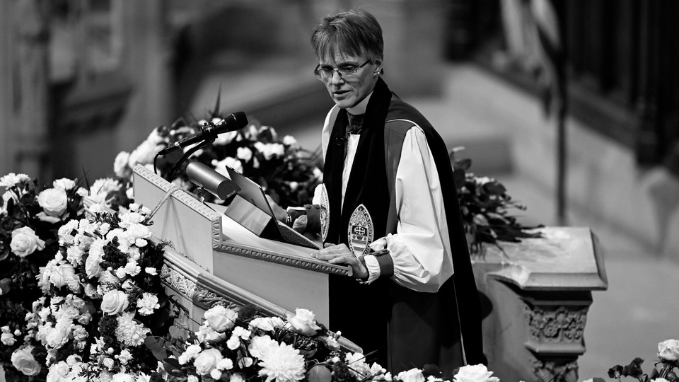 Bishop Mariann Budde speaking
