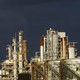 A view of the Mobil oil refinery at Altona in Melbourne