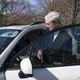 Robert Mueller getting into a car