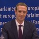 European Parliamentarian Guy Verhofstadt and Mark Zuckerberg during a hearing Tuesday in Brussels