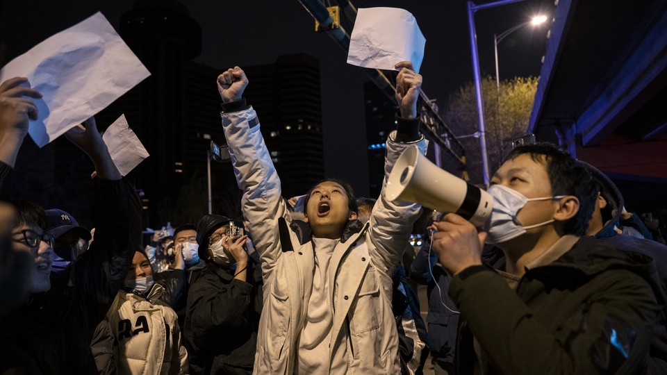 Protesters in China