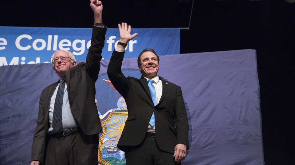 Bernie Sanders and Andrew Cuomo