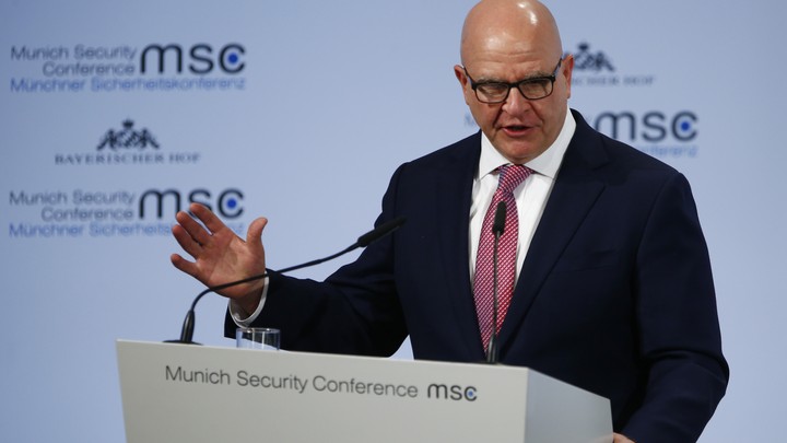 U.S. National Security Adviser H.R. McMaster talks at the Munich Security Conference