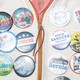 Bernie Sanders buttons in New Hampshire