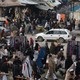 Afghan shoppers in downtown Kabul 