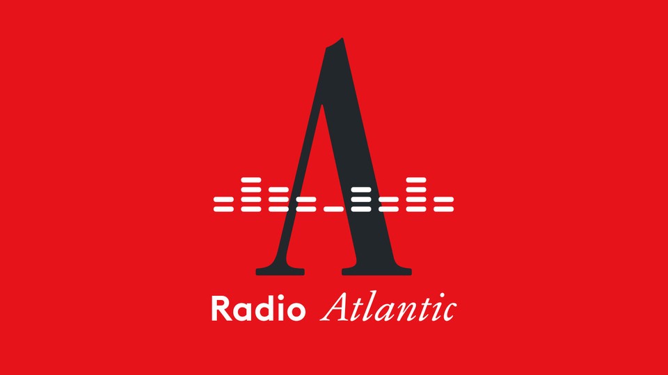 A black "A" against a red background with sound-wave bars superimposed and "Radio Atlantic" underneath