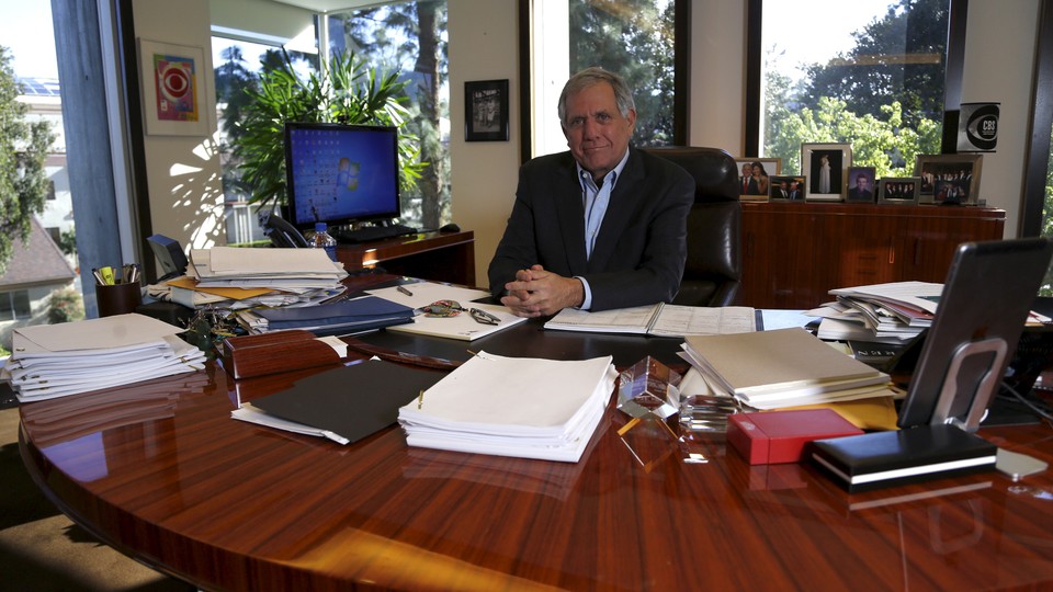 Les Moonves in his office in 2016