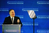 Secretary of State Mike Pompeo speaks at the Ministerial to Advance Religious Freedom.