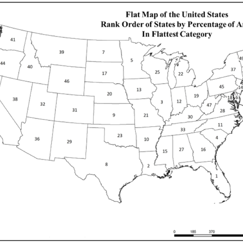 Science Several U S States Led By Florida Are Flatter Than A Pancake The Atlantic