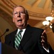 Senate Majority Leader Mitch McConnell addresses reporters on Capitol Hill in October.