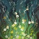 An illustration of the radioactive splitting of water particles