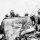 Firefighters in Haiti remove debris as they search for survivors of the August 14 earthquake.