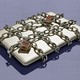 An image of a laptop chained up.