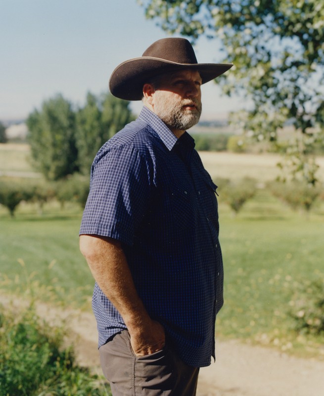 Ammon Bundy at his home in Idaho
