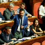 Matteo Salvini addresses parliamentarians in Rome.
