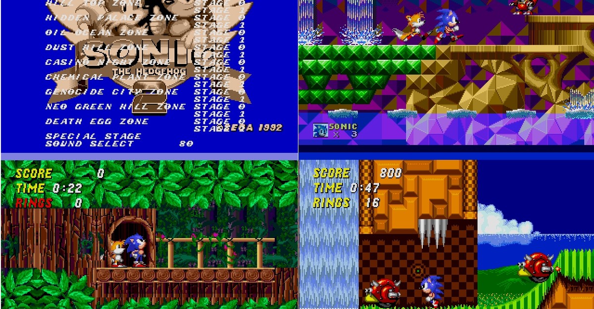 Sonic the Hedgehog 2 gameplay (PC Game, 1992) 