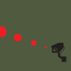 A video camera watches red dots get bigger and bigger.