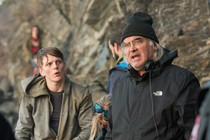 Paul Greengrass (right) and Jonas Strand Gravli (left) on set for '22 July'