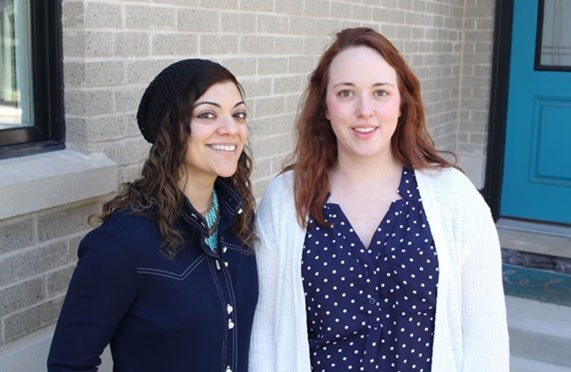 Zahra Suratwala (left) and Ashley Selmon (right) in 2018. 
