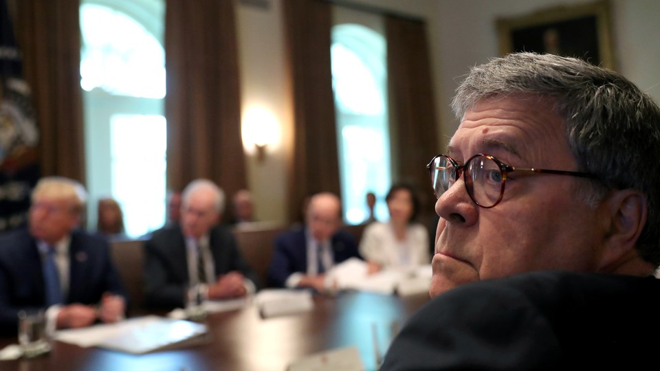 U.S. Attorney General William Barr at a Cabinet meeting in the White House