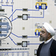 President Hassan Rouhani at the Bushehr nuclear power plant in 2015.