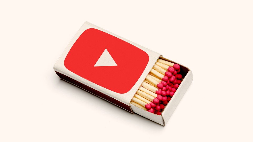 A matchbox featuring the YouTube logo