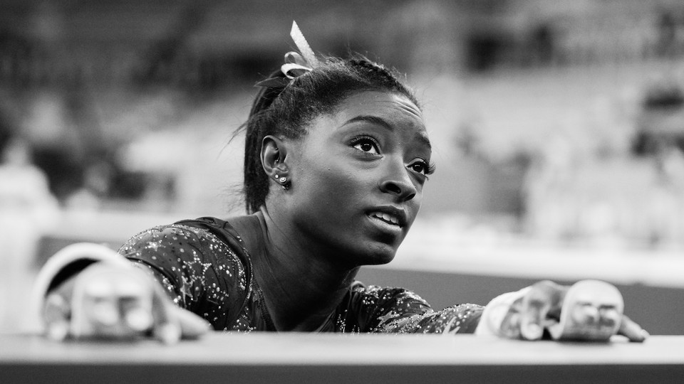 Simone Biles at a competition.