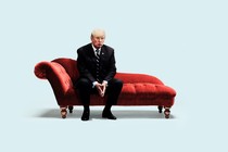 Donald Trump on a couch