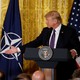 President Donald Trump and NATO Secretary General Jens Stoltenberg hold a joint news conference at the White House on April 12, 2017.