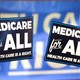 Signs promoting Medicare for All