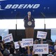 U.S. President Donald Trump speaks at the debut of the Boeing South Carolina Boeing 787-10 Dreamliner in North Charleston, South Carolina, U.S., February 17, 2017.